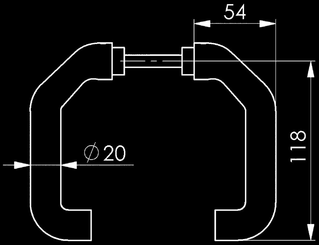 Z003 Universal-Kloben für Kastenschlösser zum Anschrauben links und rechts,