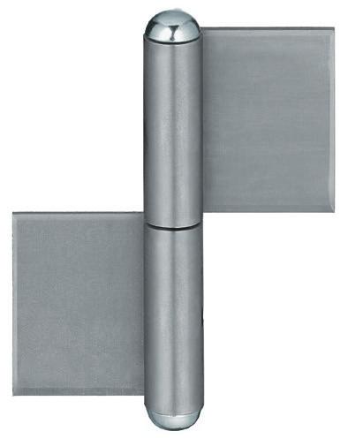 Torbeschläge Profilrollen Profilrolle KO 40 mit Rundkopf 2-teilig aus gezogenem Profilstahl mit Nase zum Anschweißen und Messing-Laufring DIN links / rechts verwendbar mit festem Stahlstift Band-L.