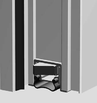 Stadi Automatische Türdichtung mit automatischem Höhenausgleich Patent-Nr. DE 352 6720 Diese Dichtung eignet sich besonders für Türen aus Kunststoff- und Aluprofilen sowie für Stahltüren.