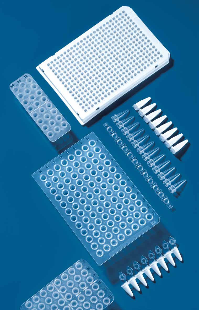 Es stehen Einzelgefäße, 8er- und 12er-Strips und für den hohen Probendurchsatz PCR-Platten im 24-well, 48-well, 96-well und 384-well Format zur Verfügung.