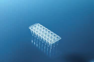 PCR 24-well, 48-well PCR-Platten Diese Platten senken die Kosten für Verbrauchsmaterial und ermöglichen auch bei geringem Probendurchsatz das Arbeiten in einer kompakten PCR-Platte.