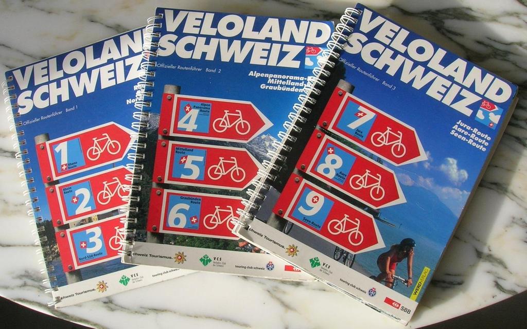 SchweizMobil Veloland Schweiz 9 Routen in Etappen quer