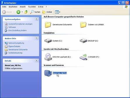 Zudem kann Sie mit einer Software wie z.b. MSN Messenger als Webcam verwendet werden.
