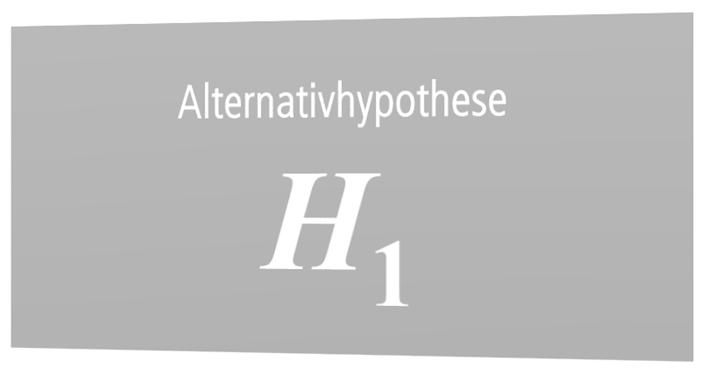 Inhaltliche Hypothesen Die inhaltliche Hypothese könnte sein: Zu jeder Hypothese existiert eine