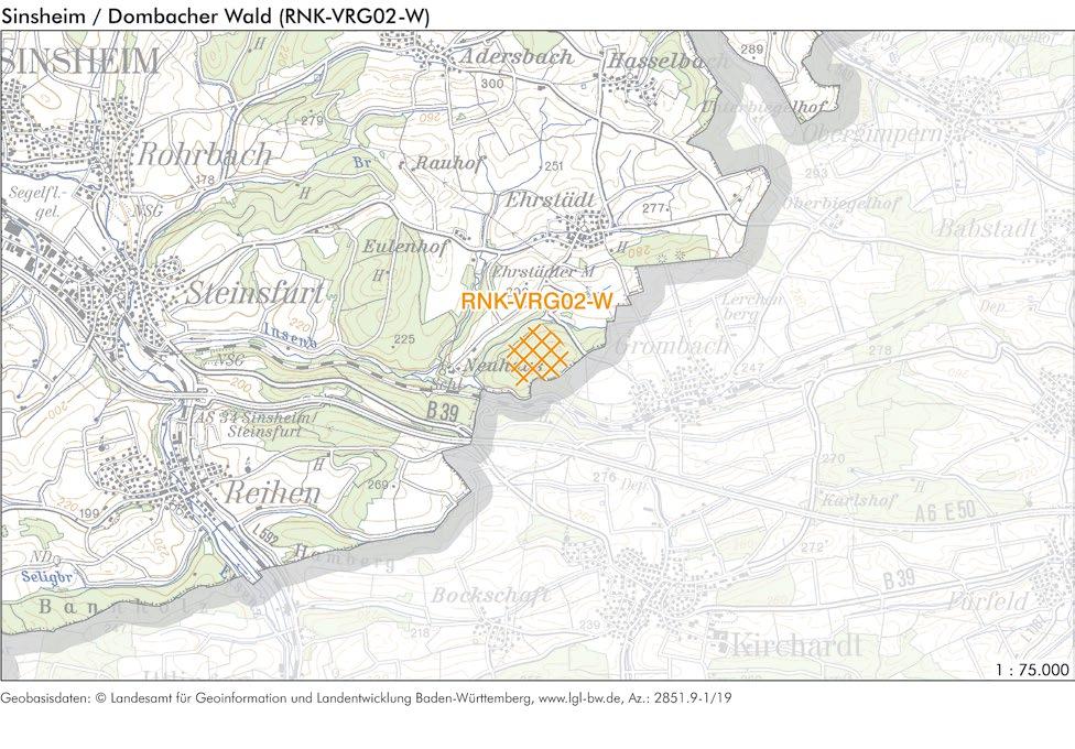 INFORMATIONEN ZUR FLÄCHE Name Dombacher Wald Gebietsnummer RNK-VRG02-W Stadt-/Landkreis bzw.