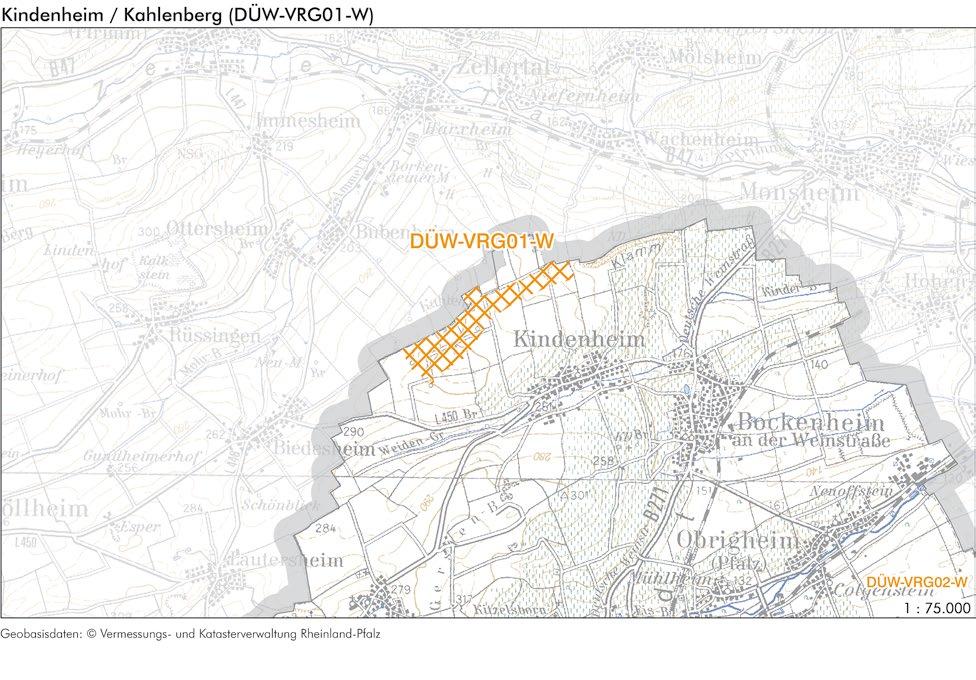 INFORMATIONEN ZUR FLÄCHE Name Kahlenberg Gebietsnummer DÜW-VRG01-W Stadt-/Landkreis bzw.