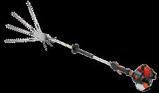 HC-341ES 23,6 cm³ Hubraum 0,74 kw Leistung 6,1 kg Gewicht 101 cm Schienenlänge isi-start Mit einer Messerlänge von über einem Meter bieten die gegeneinander laufenden Schneidmesser ein exzellentes