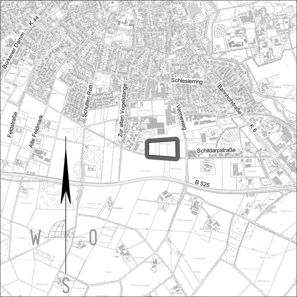 ökon GmbH, Münster Seite 6 Abb. 1: Lage des Bebauungsplangebiets Nr. 66 Teil 3 (unmaßstäblich) (Quelle = SCHEMMER, WÜLFING & OTTE 2016) 4 Fachinformationen 4.