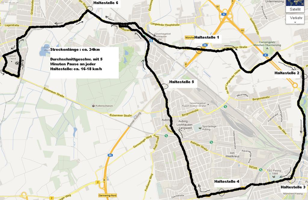 Straßentest Fahrzyklus: Städtisch/Überland Durchschnittsgeschw.: 18 km/h Max.