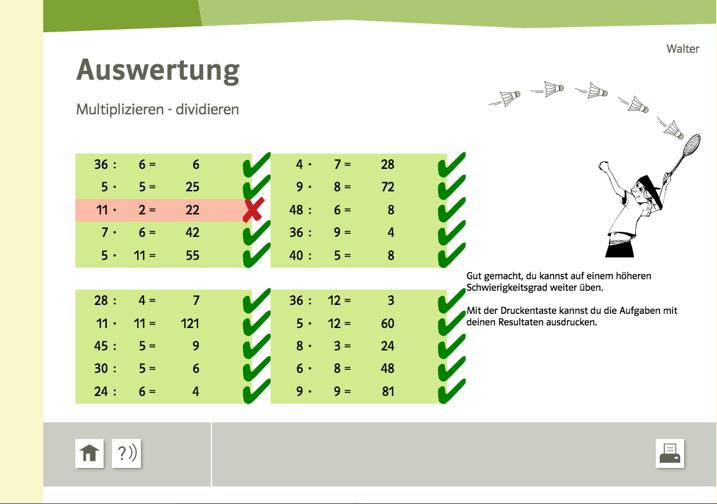 Einführung in die Lernprogramme Rechentraining 5 und Rechentraining - vom Klett und Balmer Ver.