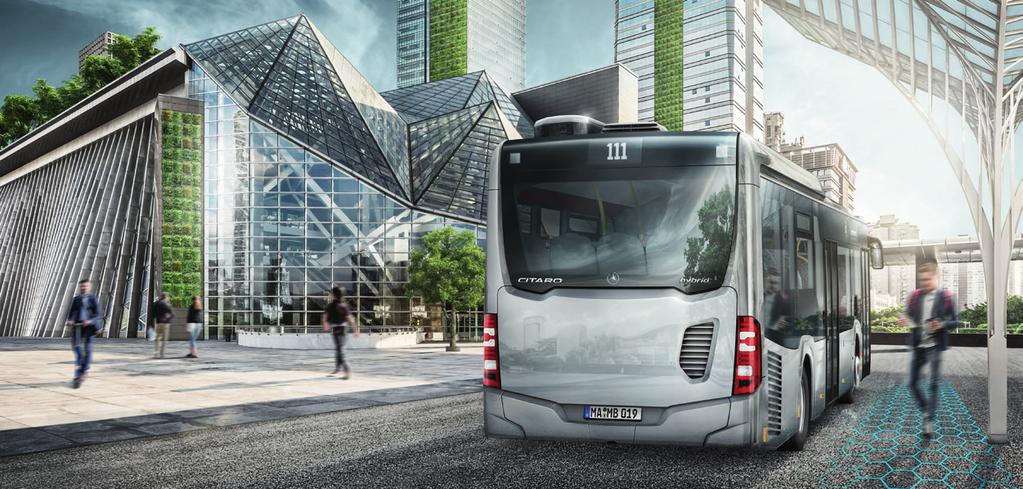 Wer bremst, gewinnt. Mit dem neuen Citaro hybrid schlägt Mercedes Benz ein neues Antriebskapitel für Stadtbusse und Überlandbusse auf.