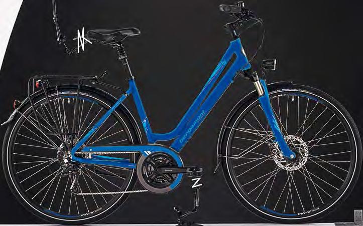 TREKKING sponsor sponsor disc amsterdam CHF 899, fffarbe: Blue (Shiny) / Rahmenhöhen: 44 / 48 / 52 / 56 cm ff28" Trekking Bike mit sehr leichtem Aluminium Rahmen ffsuntour NEX 63 mm Federgabel