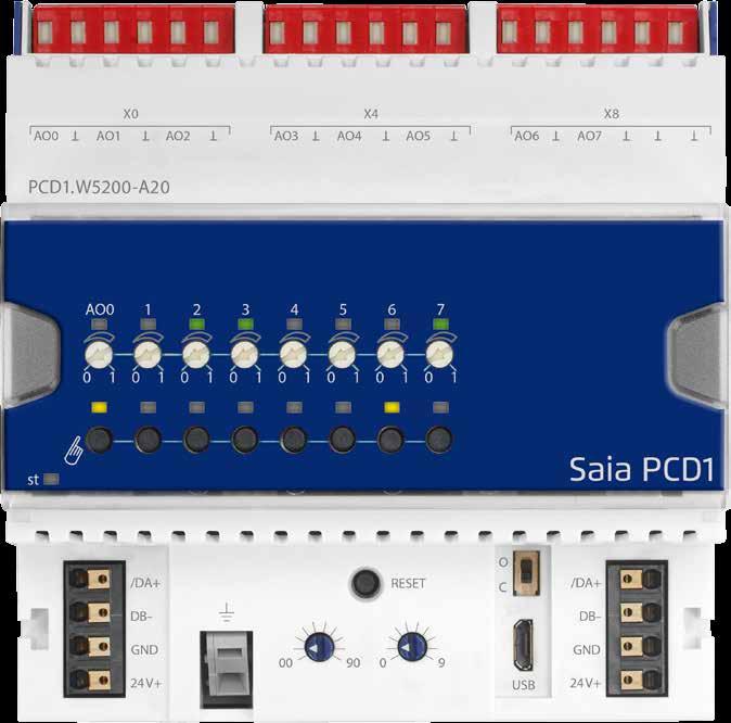 Datenblatt www.sbc-support.com PCD1.W5200-A20 E-Line S-Serie RI 8A Die E-Line RI-Module der S-Serie ermöglichen eine dezentrale Automation mittels Qualitätskomponenten nach Industriestandard.