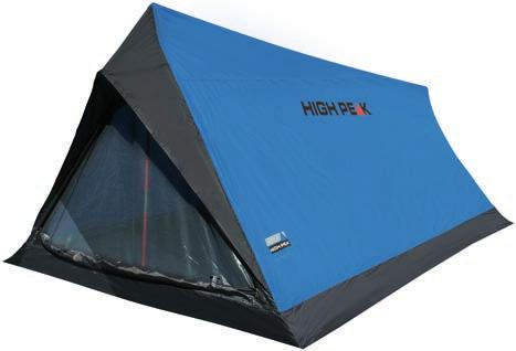 www.camping-ist-bunt.de Freizeit- und Hauszelte Zelte 59 Trekkingzelt Minilite 29, 95 Das Zelt Minilite von Highpeak bietet mit seinen 200 x 120/100 cm Grundfläche ausreichend Platz für 2.