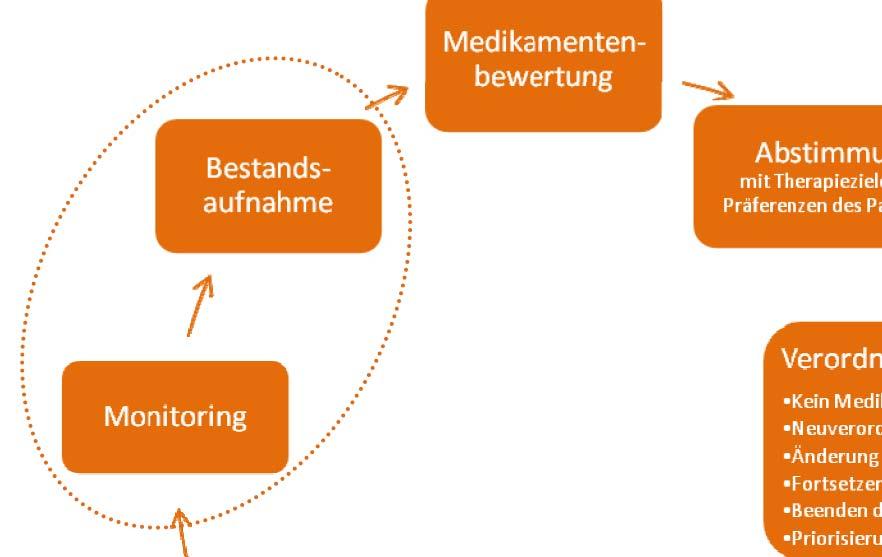 Bestandsaufnahme Anamnese, körperliche Untersuchung Erfassung der Arzneimittel inkl.