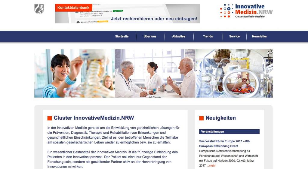Cluster InnovativeMedizin.NRW xx.xx.xxxx Gesundheitsregion KölnBonn e.