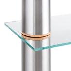 Glasfarben Schwarzglas (BG) Klarglas (KG) Mattglas (MG) Säulen Aluminium (AL) Edelstahl (ES)*