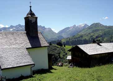 DAS GEBIET Siedlungsgebiet der Walser Das Gebiet zwischen Hochtannberg und Lech wurde um 1300 von den aus dem Schweizer Kanton Wallis stammenden Walsern besiedelt.