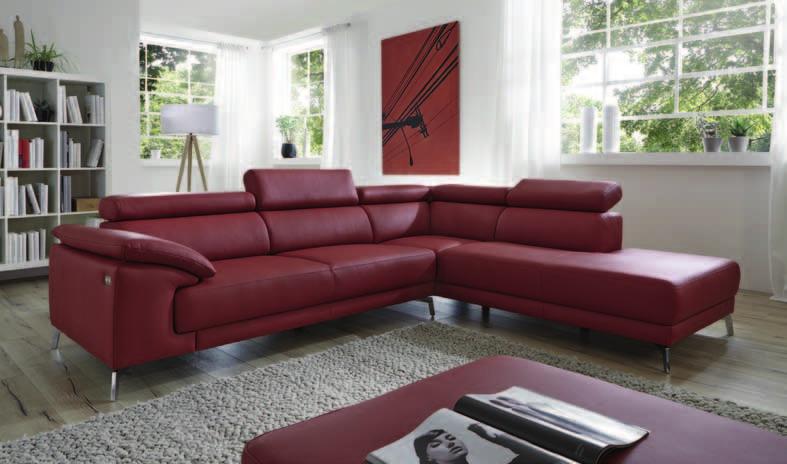 Das Lounge-Sofa überzeugt rundum durch sein eigenständiges Profil, durch Kombinationsfreudigkeit