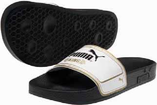 footwear sandals 102553 01 King Top Slide Liefertermin ab: Sofort Farbe: black-white-team gold Obermaterial: