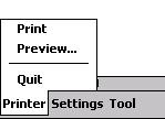 3 Tippen Sie im Druckermenü auf Vorschau. Das Druckvorschau-Fenster erscheint. Falls auf Drucken getippt wurde, beginnt der Ausdruck ohne Anzeige der Druckvorschau.