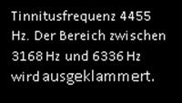 Auditive Trainings bei Tinnitus 1. Außerhalb der Frequenz: z.b. tinnitracks nach Pantev et al.