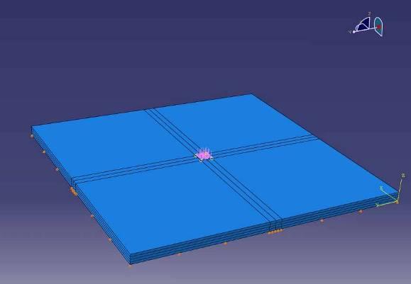 Tabelle 4-10: Stoffparameter in ABAQUS für Aluminium Stoffmodell Elastizitätsmodul E Querdehnzahl ν Raumgewicht γ [N/mm 2 ] [ ] [kn/m 3 ] Elastisch Isotrop 69000 0.