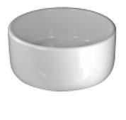 Keramikschale groß weiß glänzend Durchmesser: ø 126 mm Höhe: 52 mm