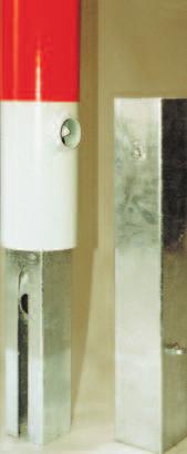 Feuerwehrverschluss für Überflur-Hydrantenschlüssel nach DIN 3222 Feuerverzinkte Vierkantbodenhülse: 80 x 80 x 3 x 500