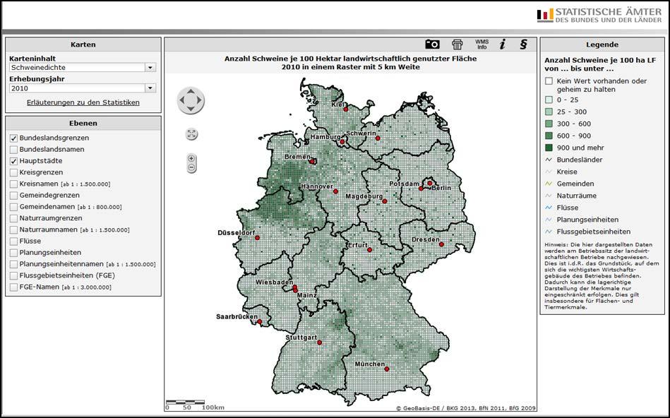 Online-Atlas Agrarstatistik Statistisches Bundesamt Gruppe