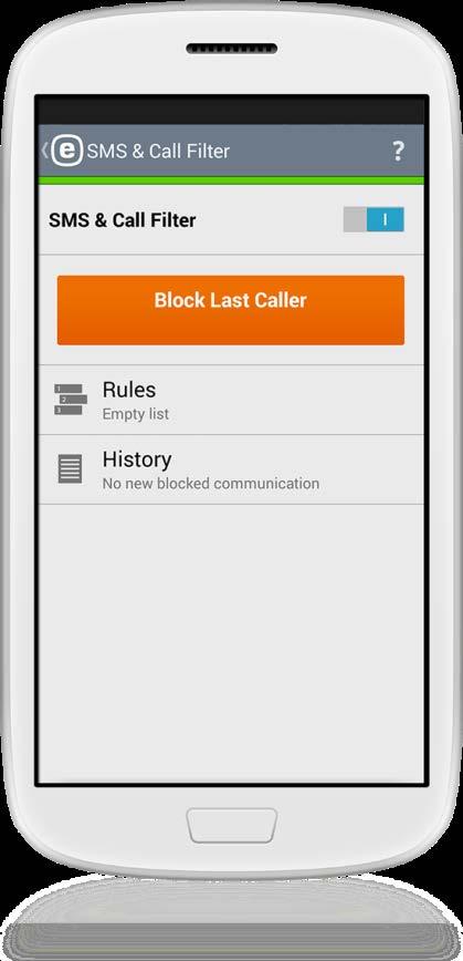 SMS & Call Filter Premium Features Zeitweilige Sperre Blockieren Sie Anrufe und SMS zu bestimmten Zeiten, mit Ausnahme von Familie und Freunden.