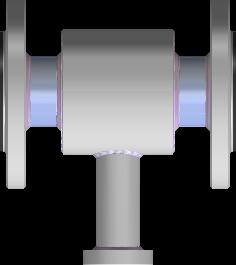 4.5 Abmessungen des Flanschsensors Abbildung 4 Abmessungen des Flanschsensors Sensorabmessungen für Durchmesser mit verschiedenen