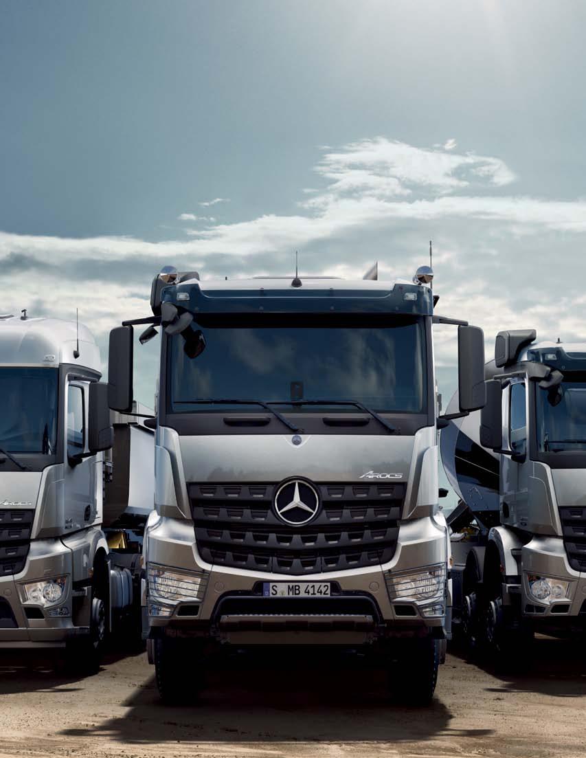 66 Produkte und Projekte Daimler Supplier Magazine 2013 2014 67 Kräftig, effizient, robust drei gewinnt Schwergewicht Der Dreisprung in der Euro VI-Disziplin ist Mercedes-Benz gelungen: Der Arocs als