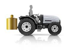 Das ACTIO -Fahrwerk erfordert eine Konfiguration des Traktors mit überhängendem Motor, der Grundlage für einen tief