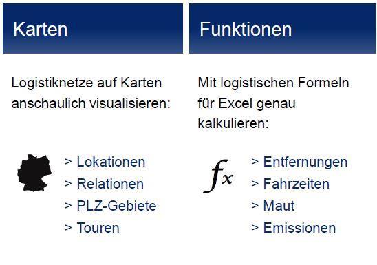 XCARGO Landtransport-Berechnungen innerhalb von