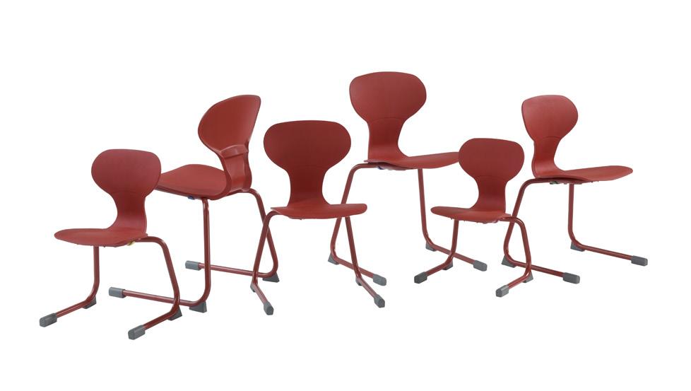 GRIPZ C-FUSS Der Gripz C-Fuß-Stuhl ist ein klar designter Schülerstuhl mit einer Sitzschale aus