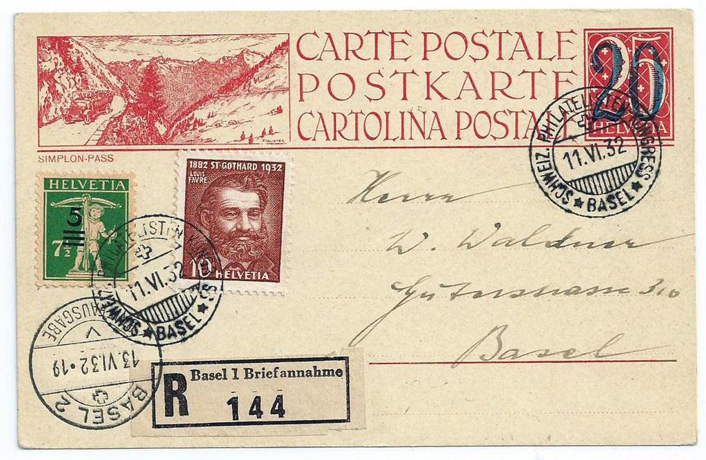 The issue of 1923-1924 Already on the 1 st of June 1923 the first vignette postal cards were available for international use and on the 6 th of June those for domestic use.