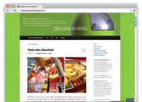 : Übung Designgurke Blogeinträge zum Bewerten und Kommentieren von Designbeispielen, HS Anhalt (www.designgurke. wordpress.com, 2011 2013) Abb.