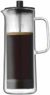 Coffee Time Design Jan Christian Delfs Kaffeetassen WMF Glas, 2 Stück 09 3249 2000 Light Brew Kaffeezubereiter mit Paddel zum Umrühren. Abnehmbares Sieb mit Aromawaben. Glas, Cromargan und Kunststoff.