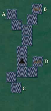 Sollte der Spieler sich entscheiden, ein Flussende zu ersetzen, kann er in diesem Fall das Flussende danach an ein beliebiges Plättchen des Flusses anlegen.