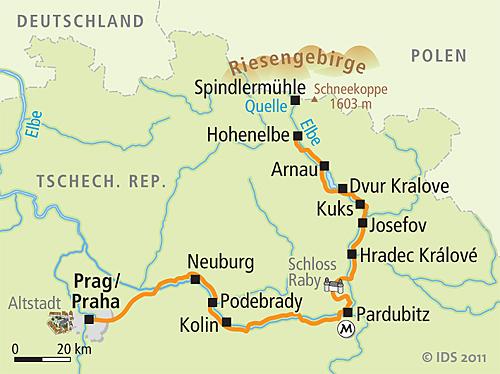 1. Tag Hohenelbe (Vrchlabi) Anreise Sie können die Entfernung Deutschland Hohenelbe bei selbstständiger Anreise innerhalb eines Tages leicht zurück legen.