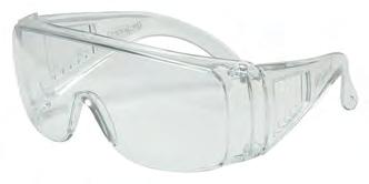 optimale Passform Scheibe aus Polycarbonat Schutzbrille - transparent EN 166 für Brillenträger