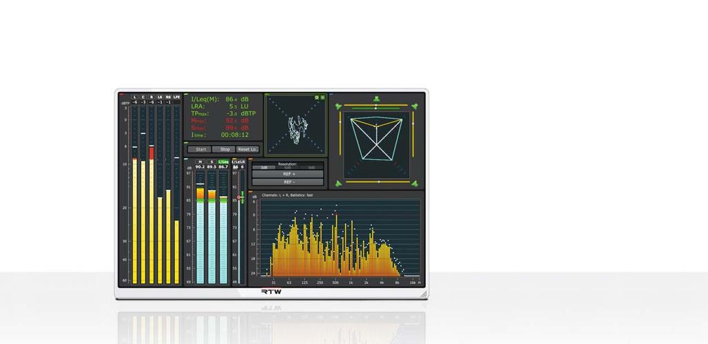 für Mastering, Metering und LoudnessMessungen