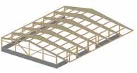 Rubner Holzbau liefert ein Komplettdach mit unterschiedlichen Aufbauten (PU-Paneele, Trapezblech mit und ohne