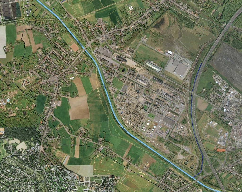 Abwasserkanal Emscher Bereich Pumpwerk Oberhausen bis KLEM genehmigte Planung 2008