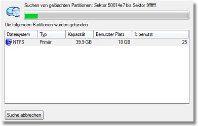 Partition Manager Virtuelle Server 92 Anwenderhandbuch Bereich mit unpartitioniertem Speicherplatz vorhanden waren. Sie können also eine Liste von Partitionen erhalten, aus der Sie auswählen können.