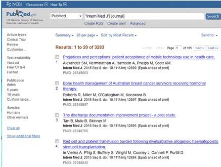Search PubMed anklicken.