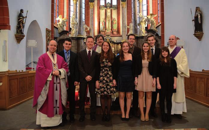 Die Firmlinge 2014 Am 3. Adventssonntag wurden von Domkapitular Klaus Forster sieben Jugendliche in der Basilika gefirmt.