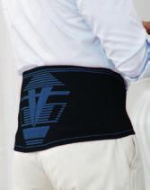 Verletzungen Stabilisierende Rückenbandage im Zweizug-Gestrick mit Pelotte: Strickstruktur erhöht den intraabdominalen Druck und verbessert somit die Körperhaltung Einfaches und schnelles Anlegen