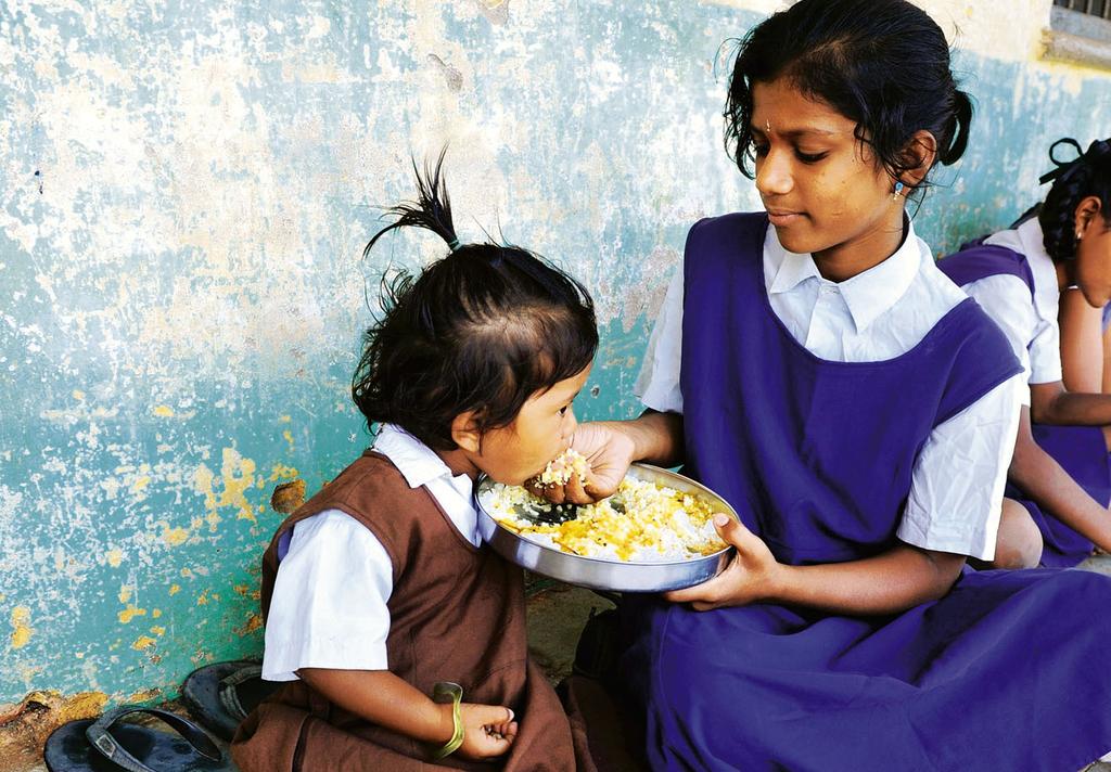Schulspeisung in Indien Satter als satt Landwirtschaft Fast jeder dritte Mensch ist mangelernährt.